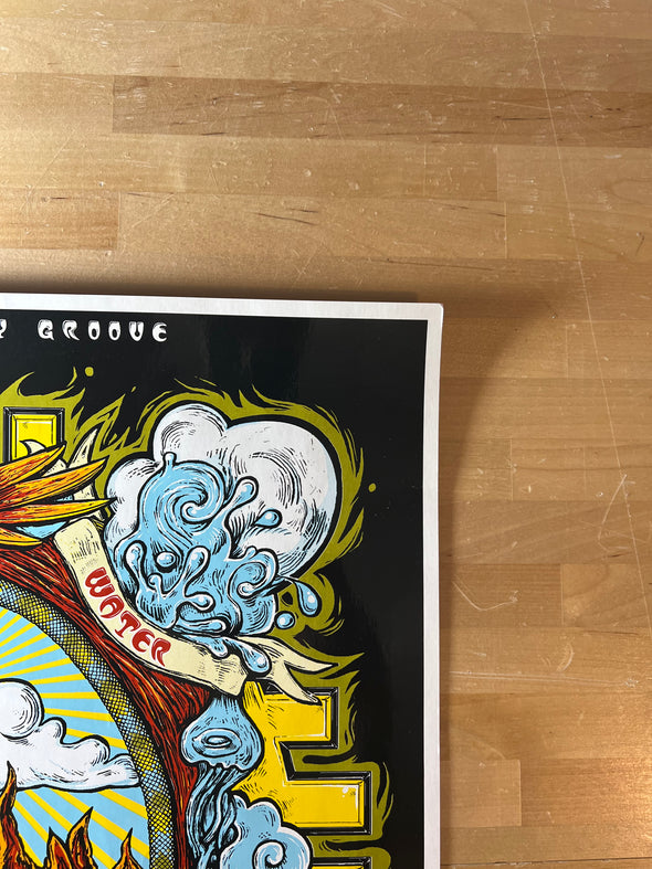 String Cheese Incident - 2003 Jesse Philips poster Santa Fe, NM Paolo Soleri Amphitheater (UNAUTHENTICATED  SIGNATURE)