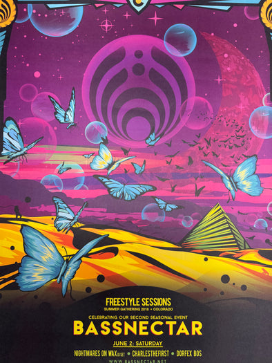 Bassnectar - 2018 poster Colorado Summer Gathering Freestyle Sessions 6/2