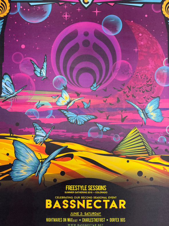 Bassnectar - 2018 poster Colorado Summer Gathering Freestyle Sessions 6/2