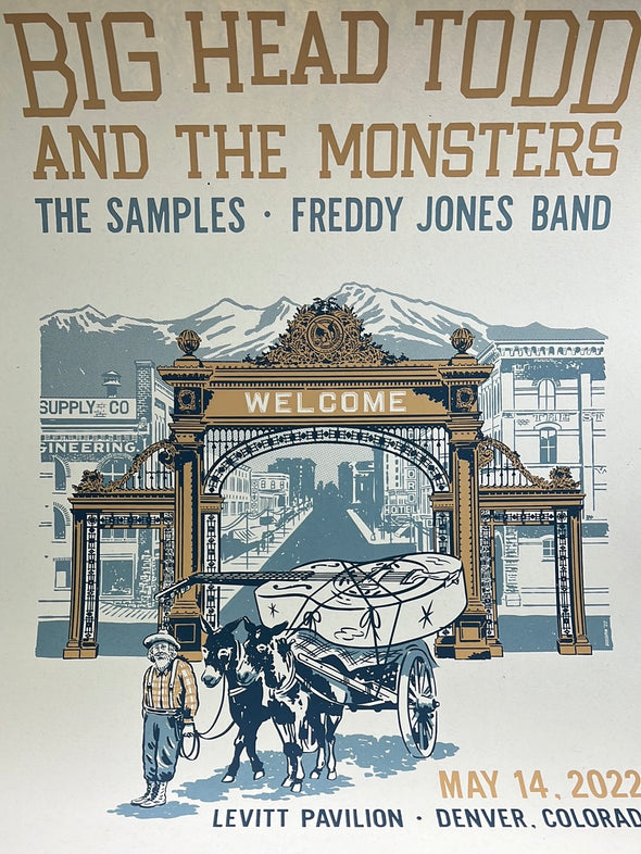 Big Head Todd & The Monsters - 2022 poster Denver, CO Levitt Pavilion