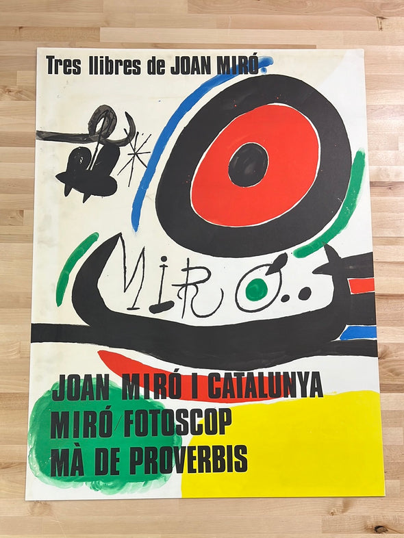 Tres Libres  - Joan Miro 1970 print vintage Paris, FR
