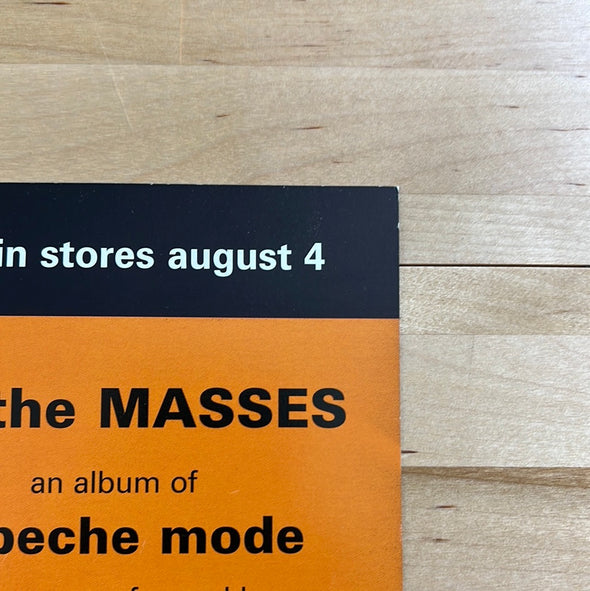 Depeche Mode - For The Masses 1998 poster insert
