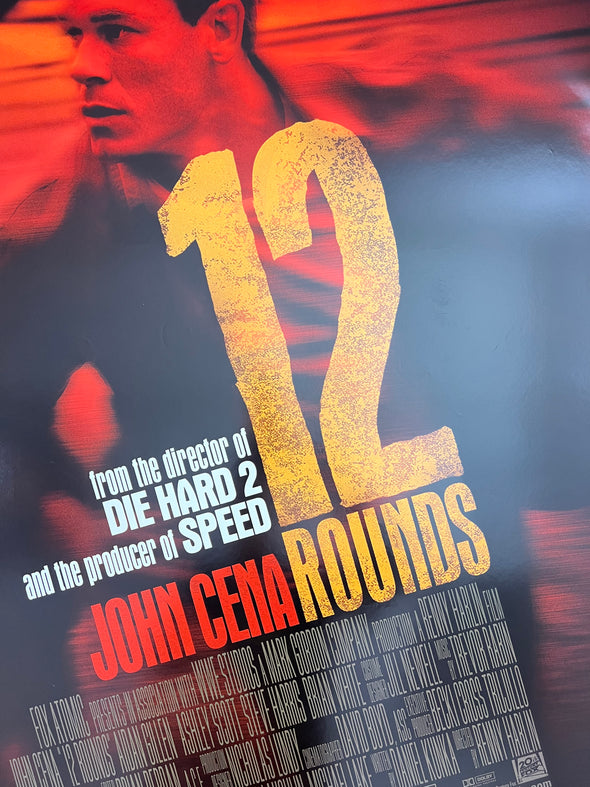 12 Rounds - 2009 video promo movie poster original 27x40