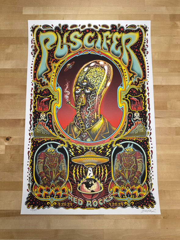 Puscifer - 2024 EMEK poster Red Rocks Morrison, CO