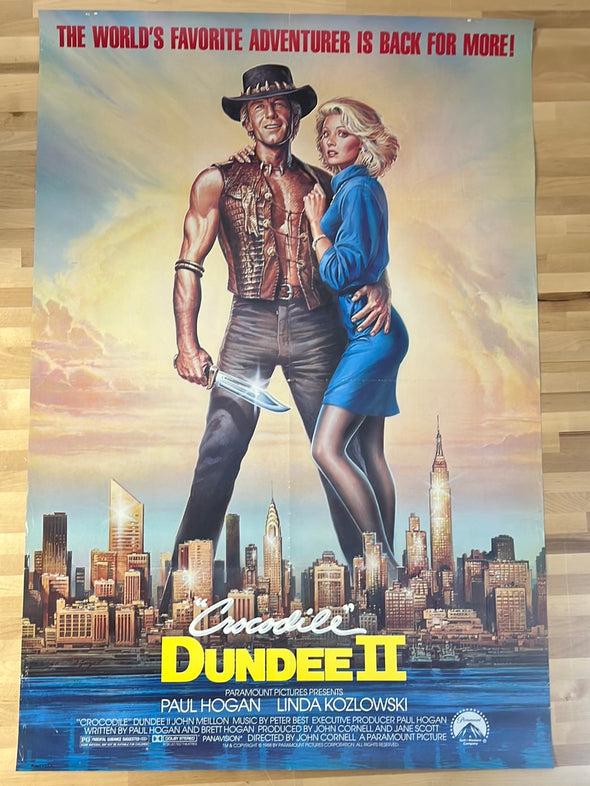 Crocodile Dundee II - 1988 movie poster original