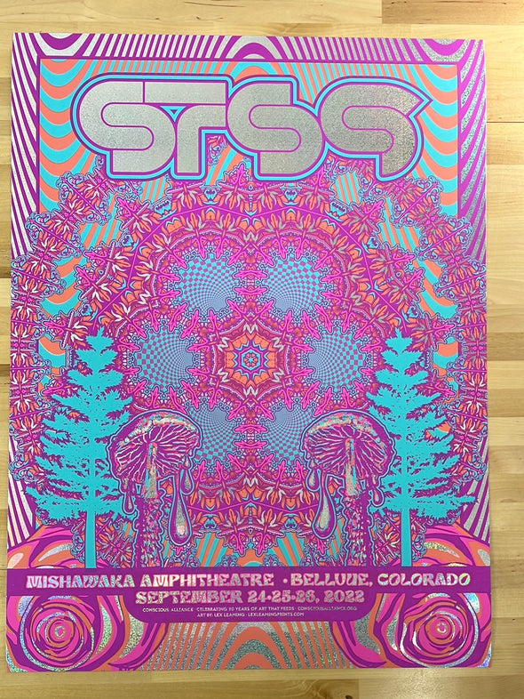 STS9 - 2022 Lex Leaming poster Bellvue, CO FOIL