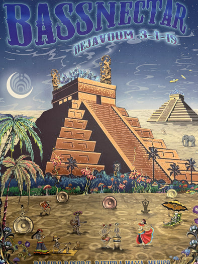 Bassnectar - 2016 Mike DeBois poster Barcelo Riviera Maya, Mexico