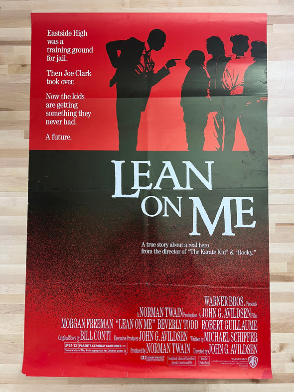 Lean on Me- 1989 video promo movie poster original 27x40