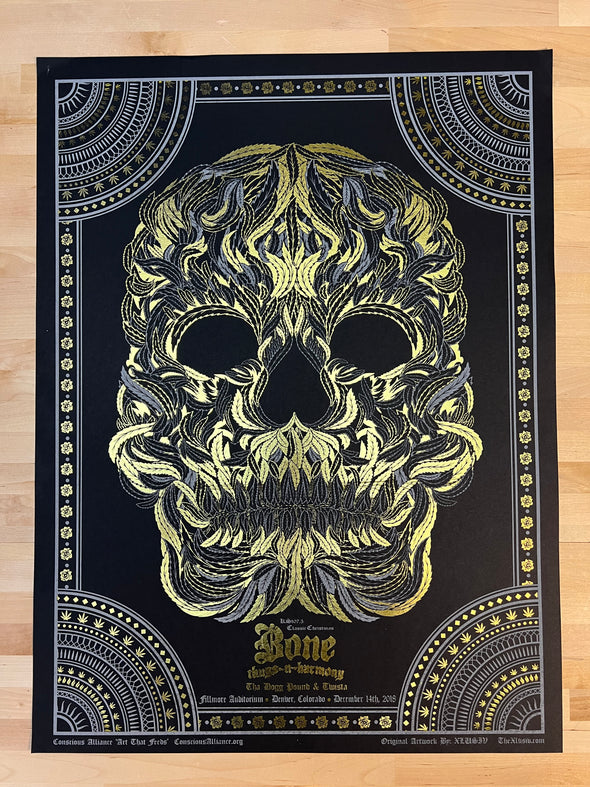 Bone Thugs N Harmony - 2018 XLUSIV poster Denver, CO Fillmore Auditorium