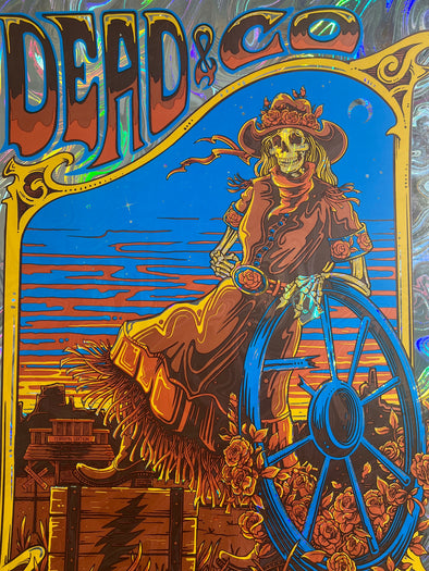 Dead & Company - 2024 Helen Kennedy poster Las Vegas, Nevada Sphere FOIL Edition