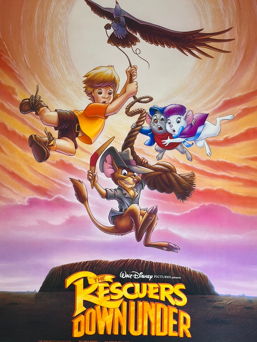 The Rescuers Down Under - 1990 movie poster original vintage 27x41 ...
