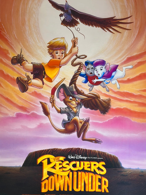 The Rescuers Down Under - 1990 movie poster original vintage 27x41