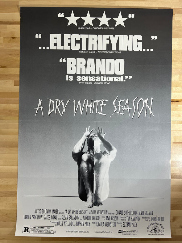 A Dry White Season - 1989 one sheet movie poster original 27x40