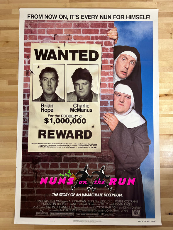 Nuns On The Run - 1989 one sheet movie poster original 27x41