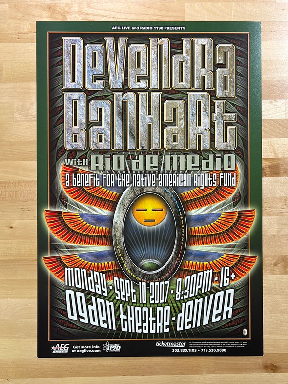 Devendra Banhart - 2007 poster Denver, CO Ogden Theatre