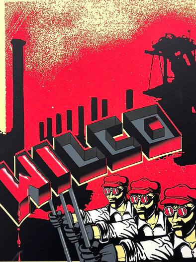 Wilco - 2009 The Silent P poster Birmingham, AL Sloss Furnaces