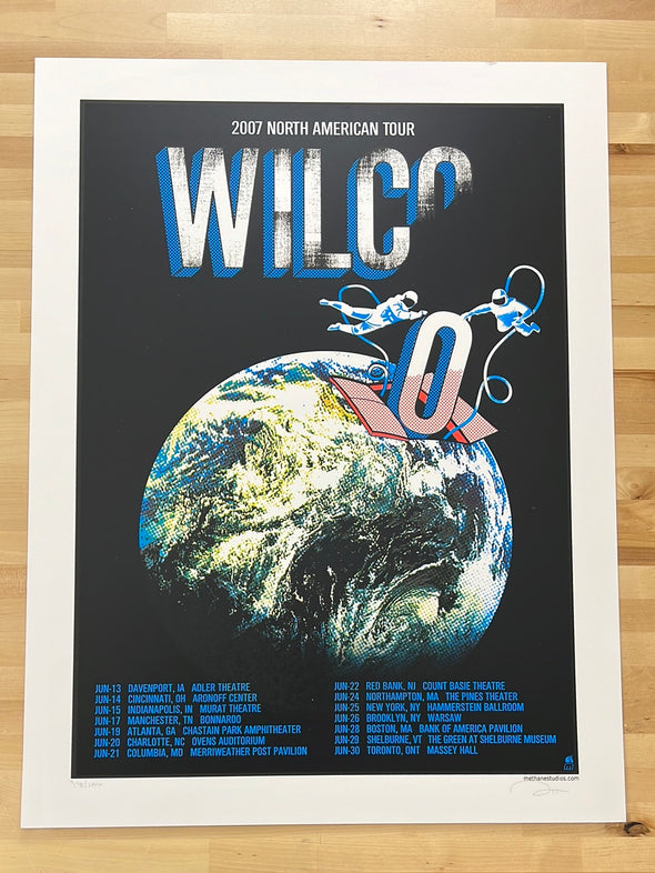 Wilco - 2007 Methane Studios poster North American Tour