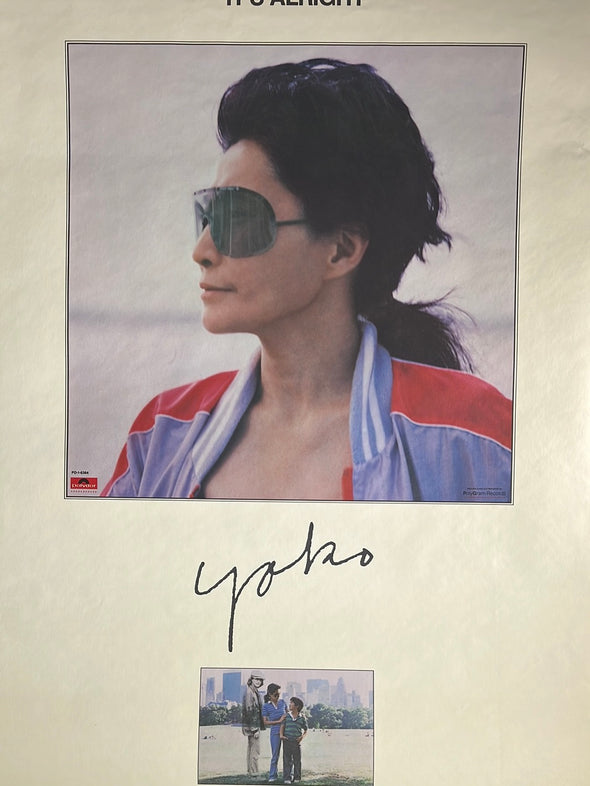 Yoko Ono - promo poster It's Alright Polydor Records
