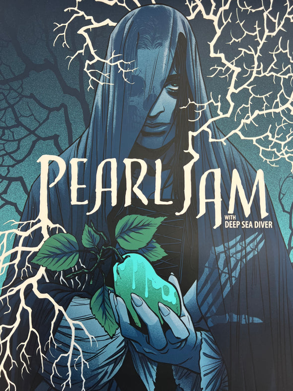 Pearl Jam - 2024 Becky Cloonan poster Portland, OR Moda Center