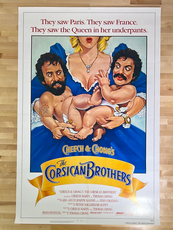 Cheech & Chong's The Corsican Brothers - 1984 movie poster original vintage 27x41