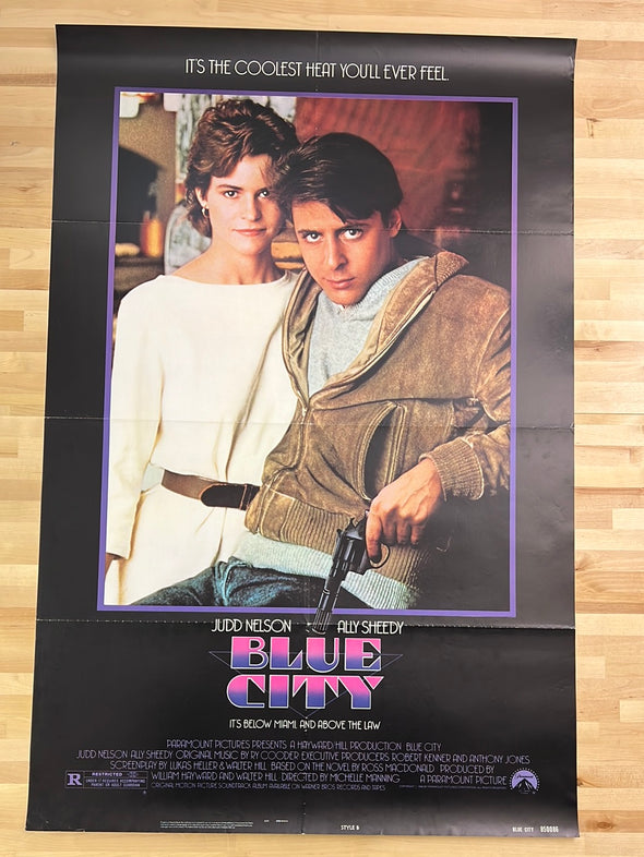 Blue City - 1985 movie poster original