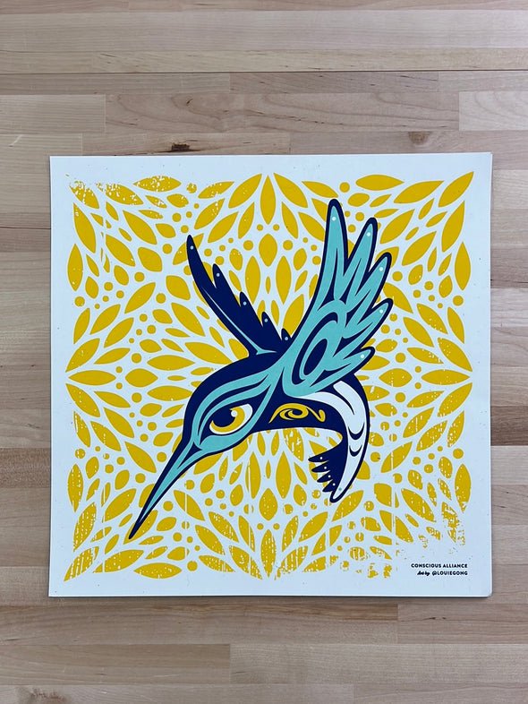 Hummingbird - Louie Gong Poster Art Print