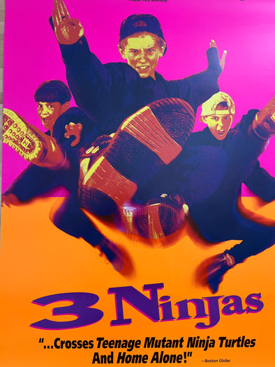 3 Ninjas - 1992 one sheet movie poster original 26x38