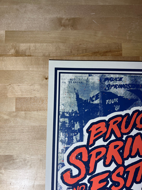 Bruce Springsteen - 2016 Michelle Holme American Tour poster Chicago, IL United Center