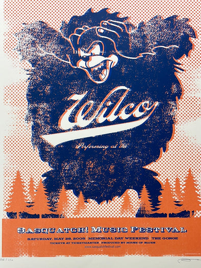 Wilco - 2007 Methane Studios poster Sasquatch Music Festival