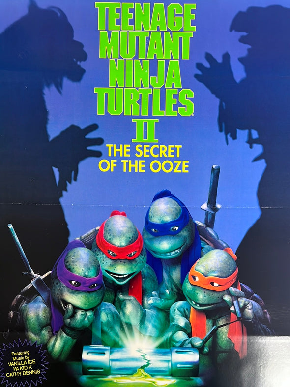 Teenage Mutant Ninja Turtles II - 1991 movie poster original vintage