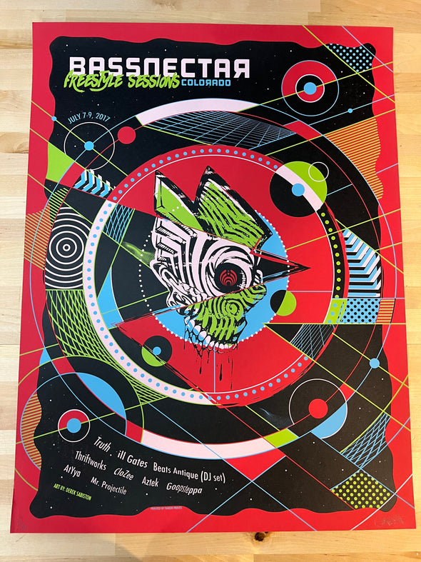 Bassnectar - 2017 Derek Sabiston poster Colorado Freestyle Sessions