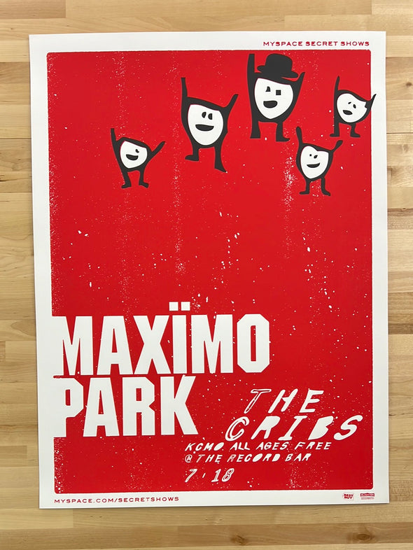 Maximo Park / The Cribs - 2007 poster Kansas City, MO