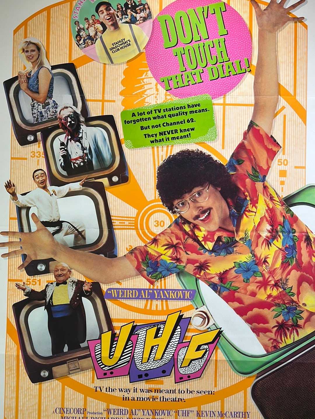 Weird Al Yankovic UHF - 1989 movie poster original – Sold Out Posters