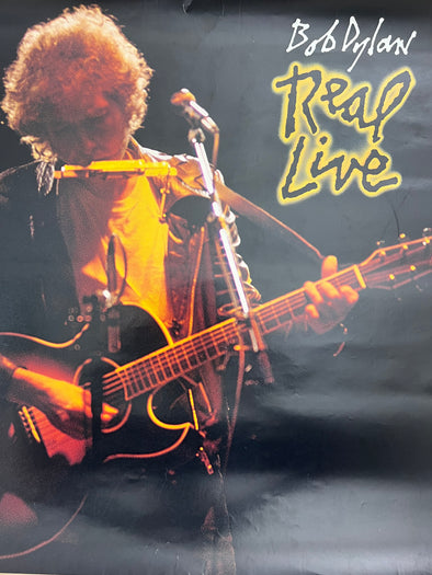 Bob Dylan - 1980 promo poster original vintage Real Live