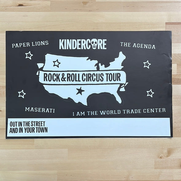 The Agenda / Paper Lions - Promo Tour poster Kindercore