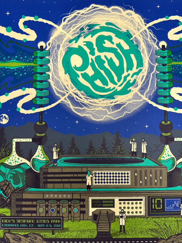 Phish - 2021 Status Serigraph poster Dick's Commerce City, CO