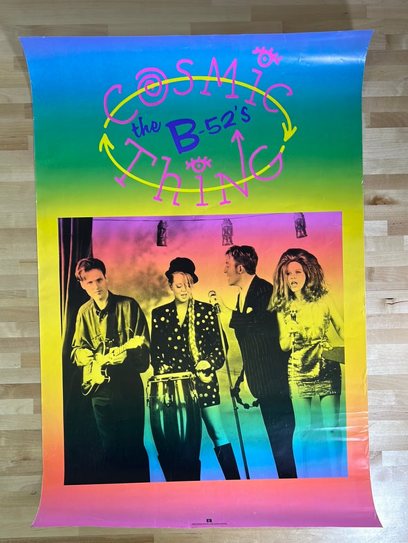 The B-52's - 1989 promo poster Cosmic Thing