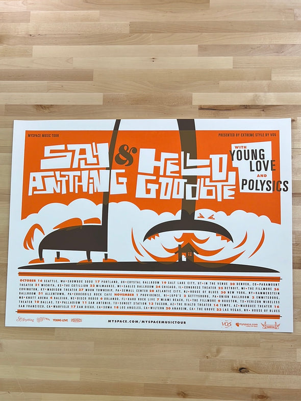 Say Anything / Hello Goodbye  - 2007 Tour Poster