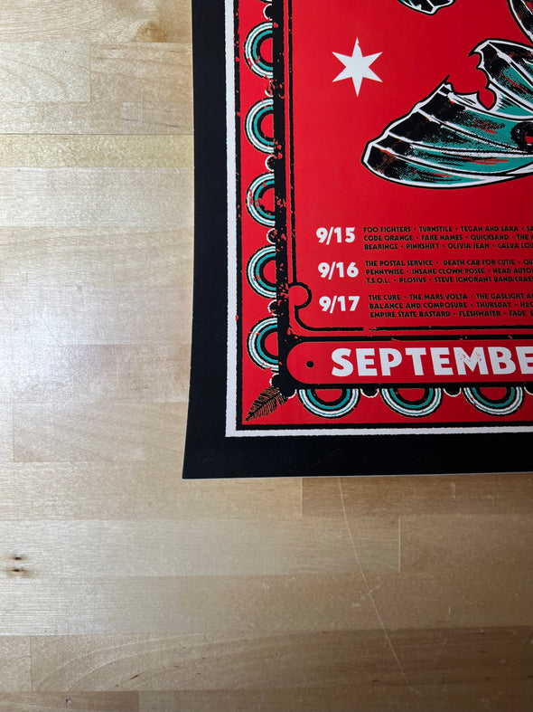 Riot Fest - 2023 Monique Doron poster Chicago, IL Douglas Park 9/15-9/17