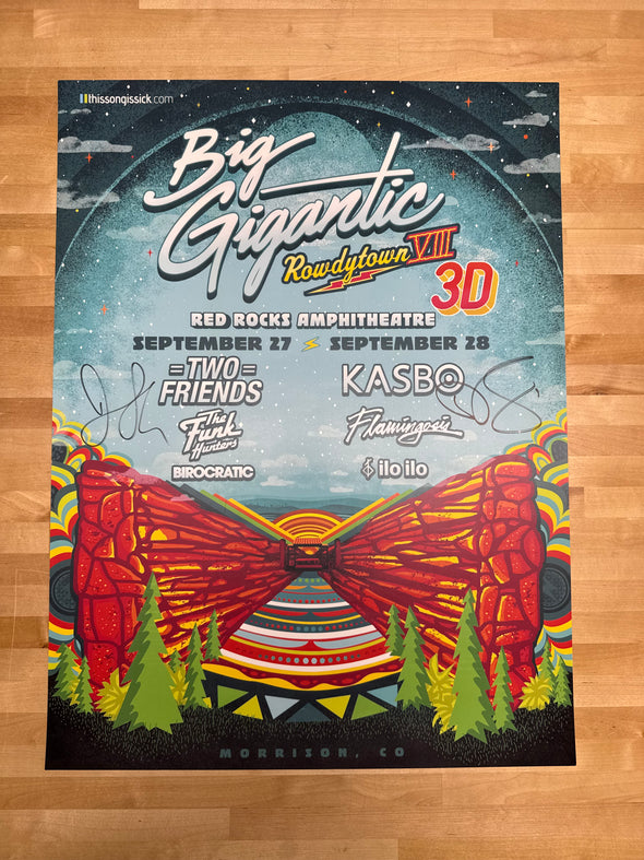 Big Gigantic Rowdytown VIII - 2019 poster Red Rocks Morrison, CO