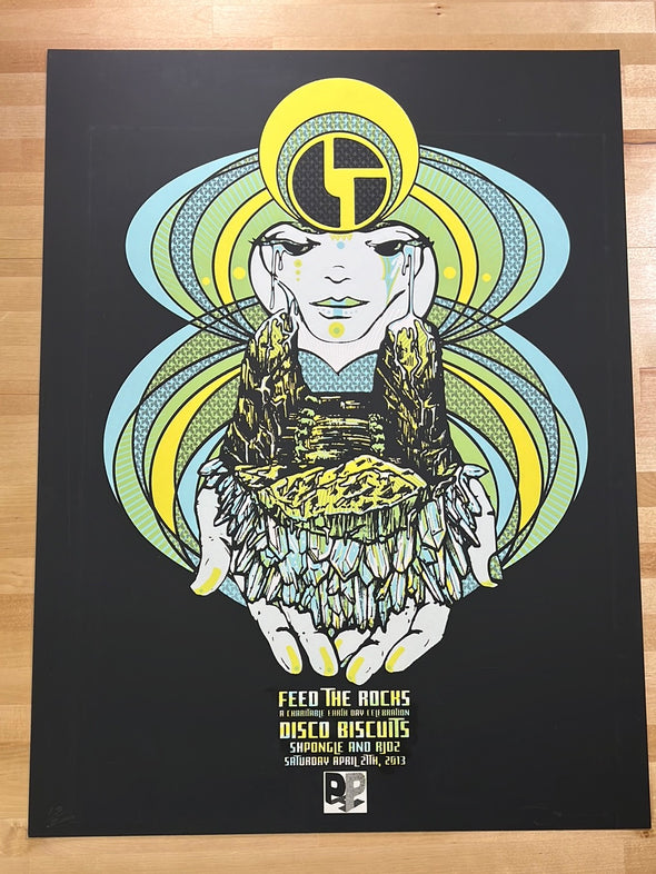 Disco Biscuits - 2013 Mark Serlo poster Morrison, CO Red Rocks