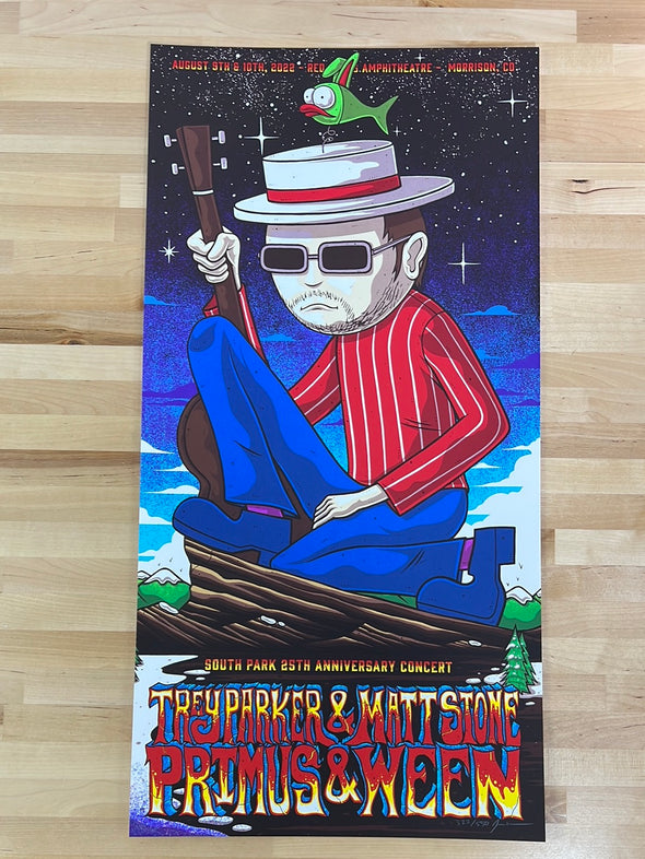 Primus Ween - 2022 Jim Mazza poster Red Rocks Morrison, CO #3