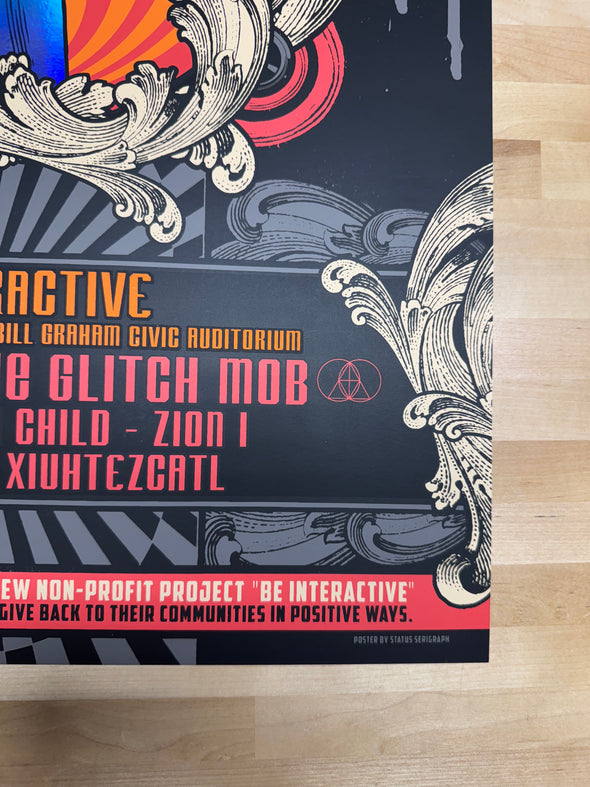 Be Interactive - 2018  poster Bassnectar Bill Graham Civic Auditorium