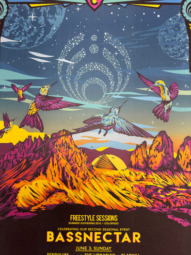 Bassnectar - 2018 poster Colorado Summer Gathering Freestyle Sessions 6/3
