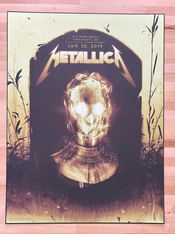 Metallica - 2019 Sam Wolfe Connely poster Cincinnati, OH US Bank Arena