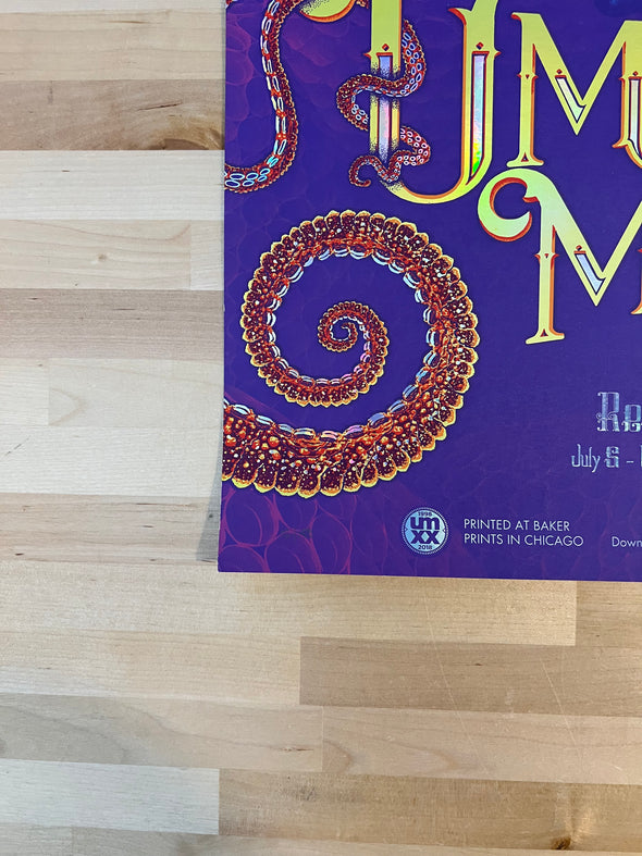 Umphrey's McGee - 2018 Pete Herzog poster Red Rocks Morrison, CO (RAINBOW FOIL)