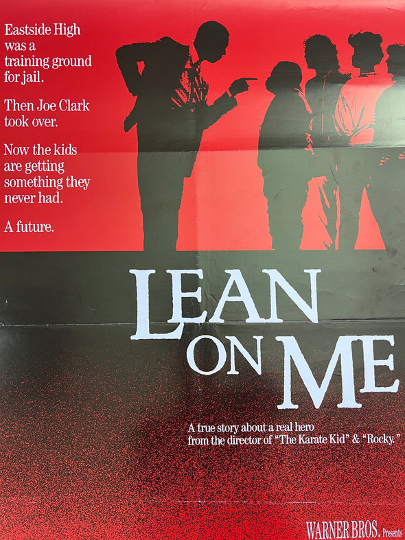 Lean on Me- 1989 video promo movie poster original 27x40