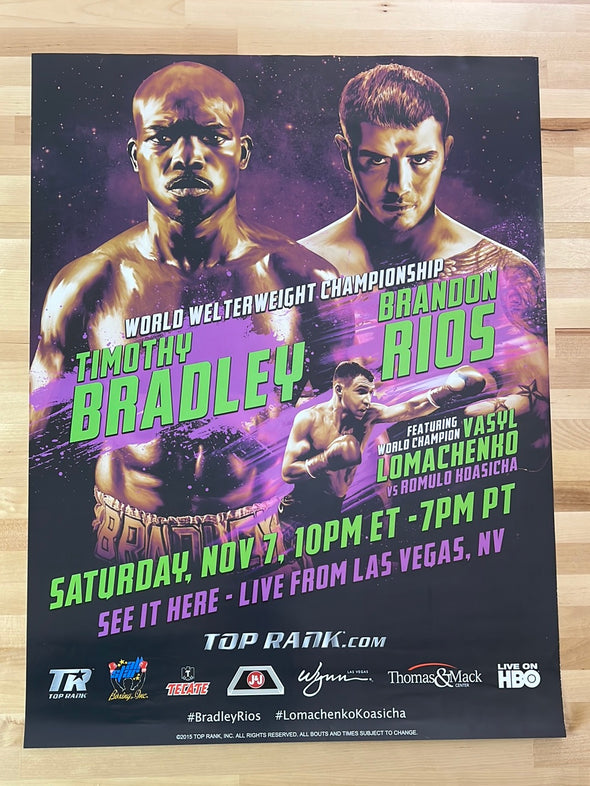 Boxing - 2015 Bradley vs Rios Poster