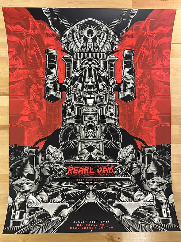 Pearl Jam - 2023 TOMO77 poster St. Paul, MN