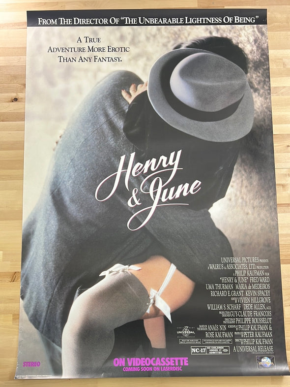 Henry & June - 1990 movie poster original vintage